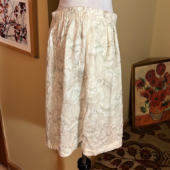 Vtg ALFRED DUNNER Size 16W Mid-wgt High Flexible Knit Pocket Flowing Long Short - Picture 3 of 15